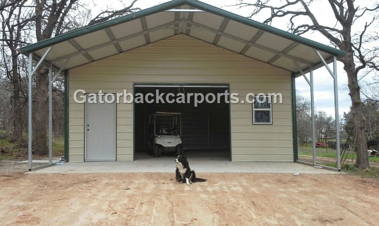 Metal Carport Garage Combo