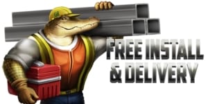 free delievery and install all metal buildings