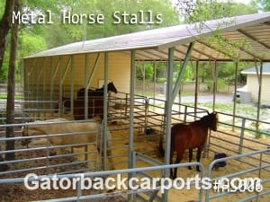 Metal Horse stalls